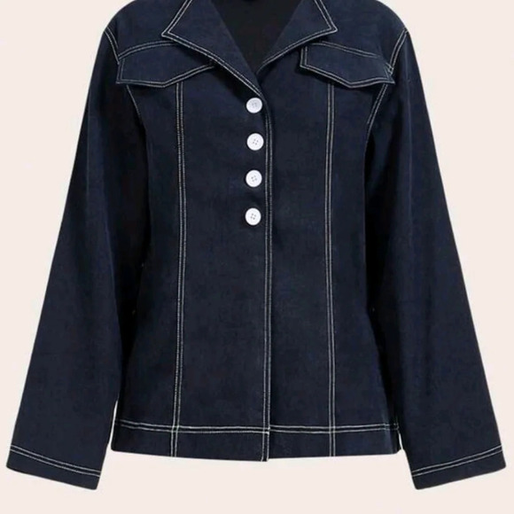 2pcs Women Casual Colorblock Outseam Blouse And Pants Suit, Autumn - Picture 2 of 9